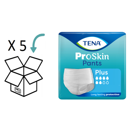 TENA 5 pakken - TENA Pants Plus ProSkin  (van XXS tot XL)