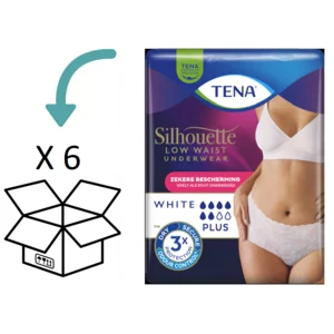 TENA Silhouette Plus Low Waist Wit (M/ L) - 6 pakken