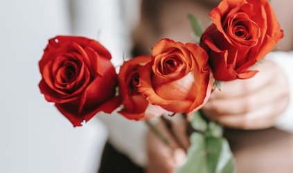 Why are roses the most popular flowers on Valentine's Day?