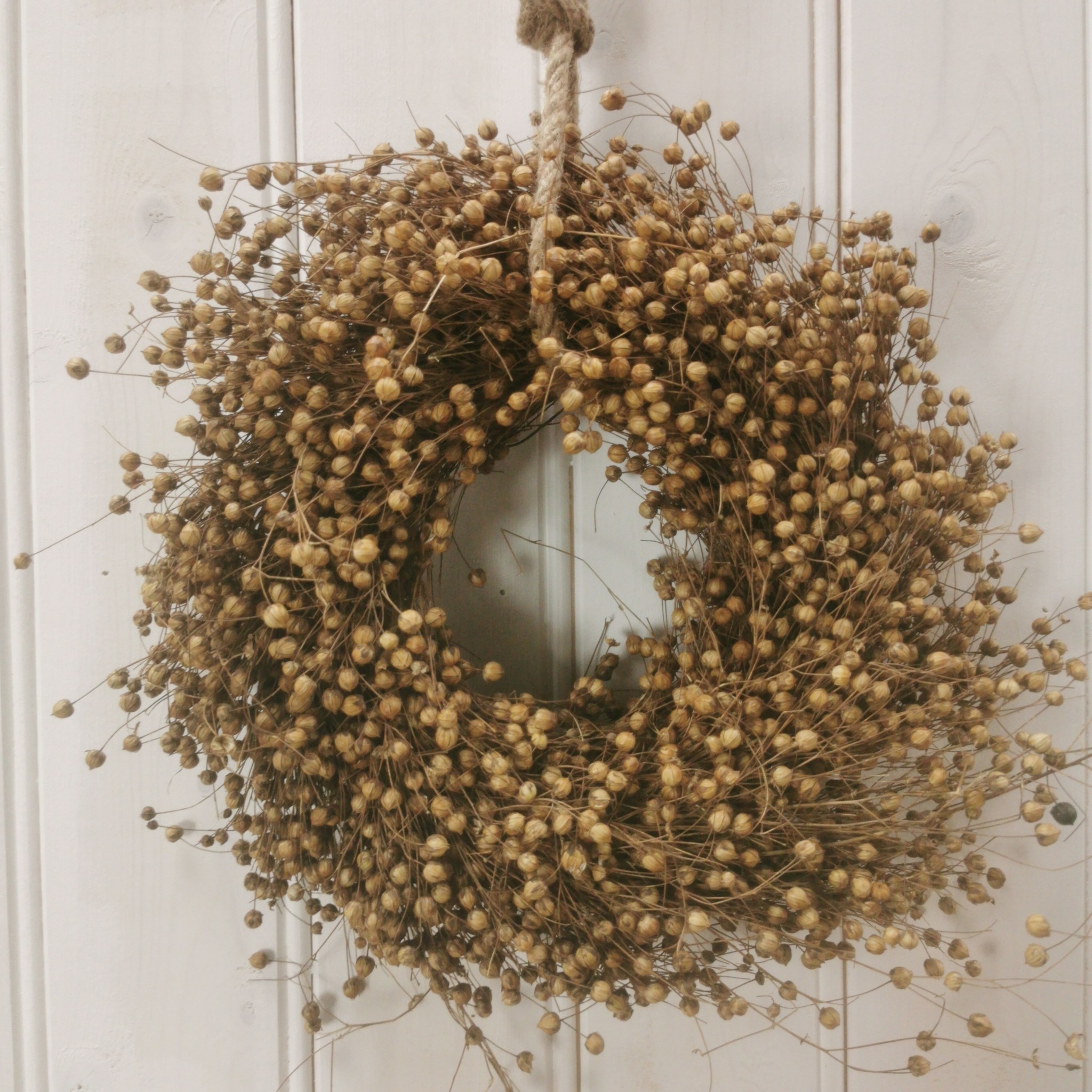 Buy Wholesale Golden Sands Dried Grass and Fresh Eucalyptus Wreath