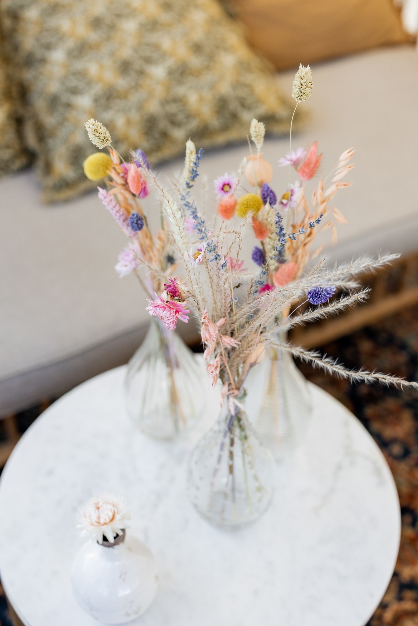 Mélange de fleurs séchées pour décoration de gâteau