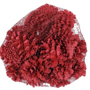 Pine cones | per 500 g packed | red (x4)