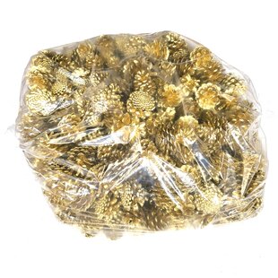 Pine cones | per 10 kg in bag | Gold (x1)