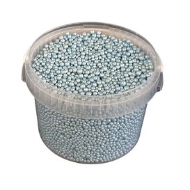 Terracotta pearls 3ltr bucket light blue ( x 1 )