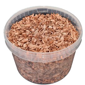 Decorative wood chips | 10 litre bucket | Copper-coloured (x1)