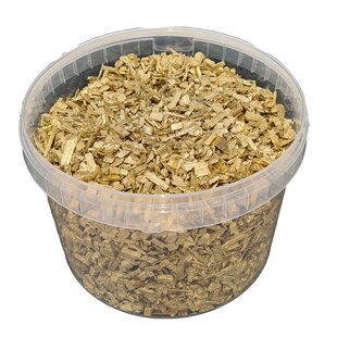 Decorative wood chips | 10 litre bucket | Gold (x1)