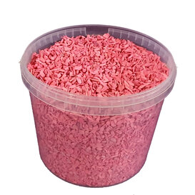 Wood chips 10 ltr bucket pink ( x 1 )