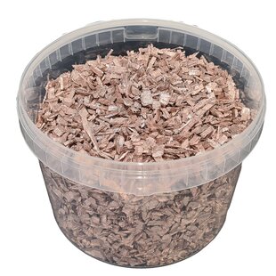 Decorative wood chips | 3 litre bucket | Champagne (x1)