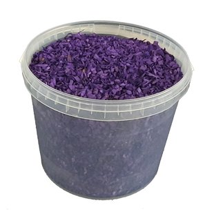 Decorative wood chips | 10 litre bucket | Purple (x1)