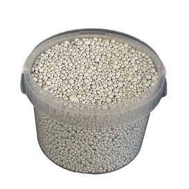Terracotta pearls 10ltr bucket white ( x 1 )