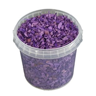 Wood chips 1 ltr bucket purple ( x 6 )