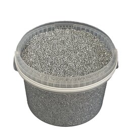 Granulaat 3 ltr bucket silver ( x 1 )