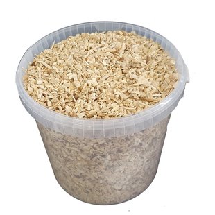 Decorative wood chips | 10 litre bucket | Natural (x1)