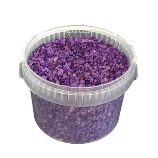 Decorative wood chips | 3 litre bucket | Purple (x1)