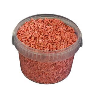 Wood chips 3 ltr bucket Frosted pink ( x 1 )
