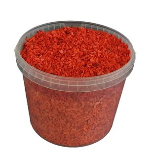 Wood chips 10 ltr bucket red ( x 1 )