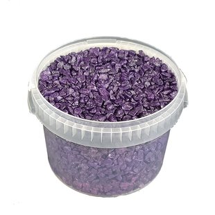 Decorative stones | 3 litre bucket | Purple (x1)