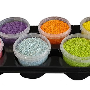 Bucket granules | 1 litre | colour mix (x6)