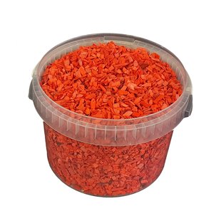 Wood chips 3 ltr bucket red ( x 1 )
