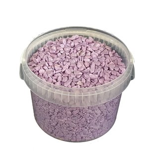 Decorative stones | 3 litre bucket | lilac (x1)