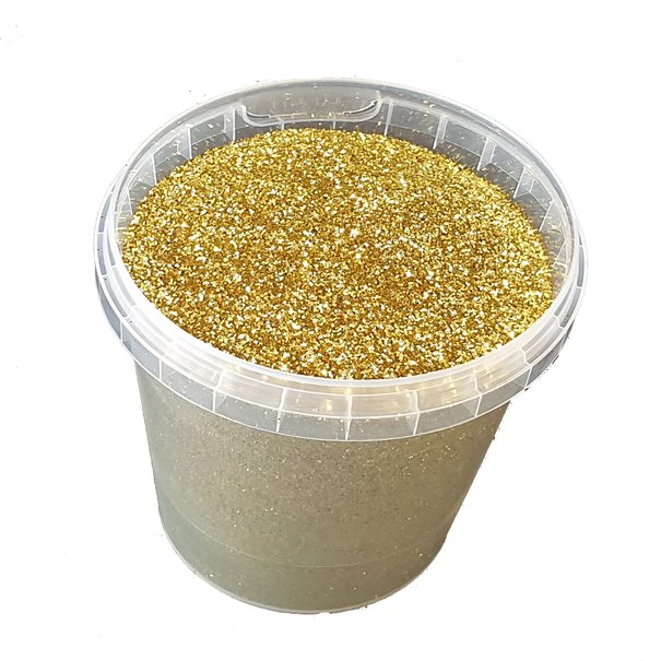 Quality Colors Glitters 400gr in bucket Gold ( x 1 )