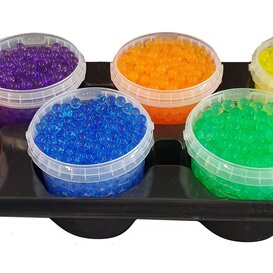 Gel pearls 1 ltr bucket mixed colours ( x 6 )