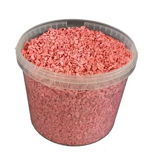 Wood chips 10 ltr bucket Frosted pink ( x 1 )