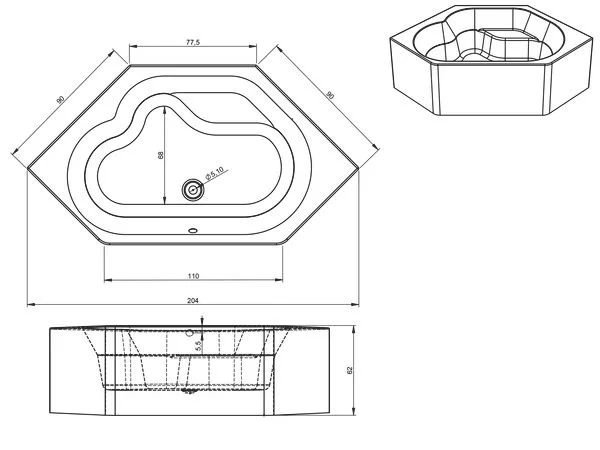 Redding Conform extase Riho Winnipeg Easypool 3.1 whirlpool inbouw hoekbad 145x145cm - elektrisch  - Badkamer voor jou