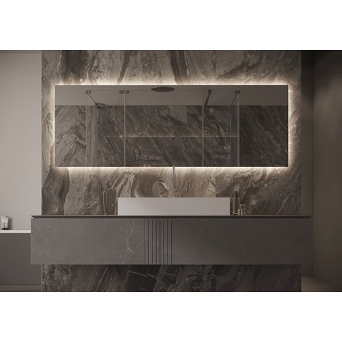 Martens Design Martens Design spiegel rechthoek met verlichting en verwarming Dublin 80x70 cm