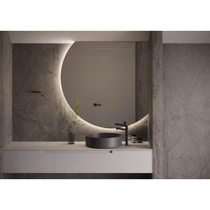 Martens Design Martens Design spiegel halfrond met verlichting en verwarming Venus 160x90 cm