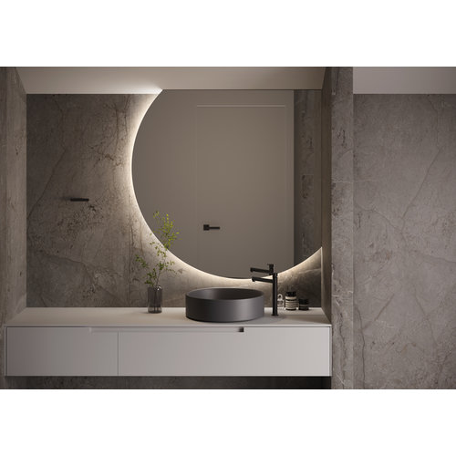 Martens Design Martens Design spiegel halfrond met verlichting en verwarming Venus 120x75 cm
