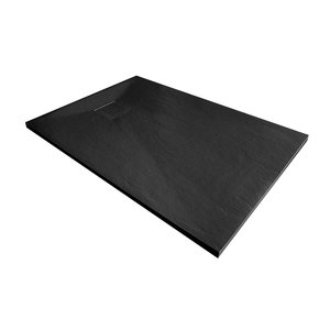 Xenz Slate douchevloer vierkant 100x100 cm zwart. Incl. afvoer AC717