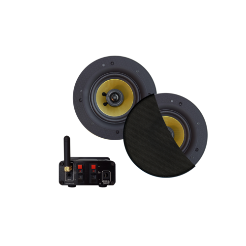 Aquasound Bluetooth audiosysteem met Samba speaker set (mat zwart) 50 WATT