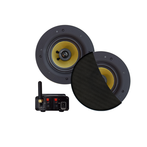Aquasound Bluetooth audiosysteem met samba speaker set (mat zwart) 70WATT