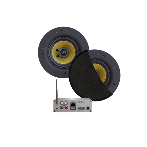 Aquasound Wifi-Audiosysteem incl Zumba speakers zwart 70 WATT