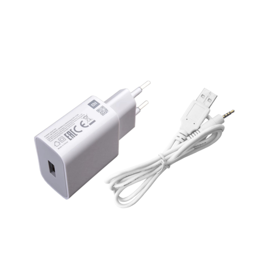 Aquasound USB-Kabel set inclusief 230V Adapter (wit)