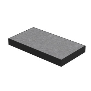 INK INK Tilo Contra Tegelframe - 40x22x4cm - watervaste constructieplaat tegel - staal Mat zwart/Mat concrete