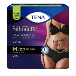TENA Silhouette Normal Niedrige Taille Noir Medium