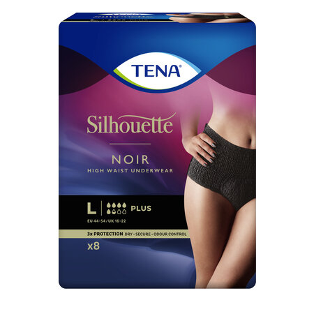TENA Silhouette Plus High Waist Noir Medium oder Large