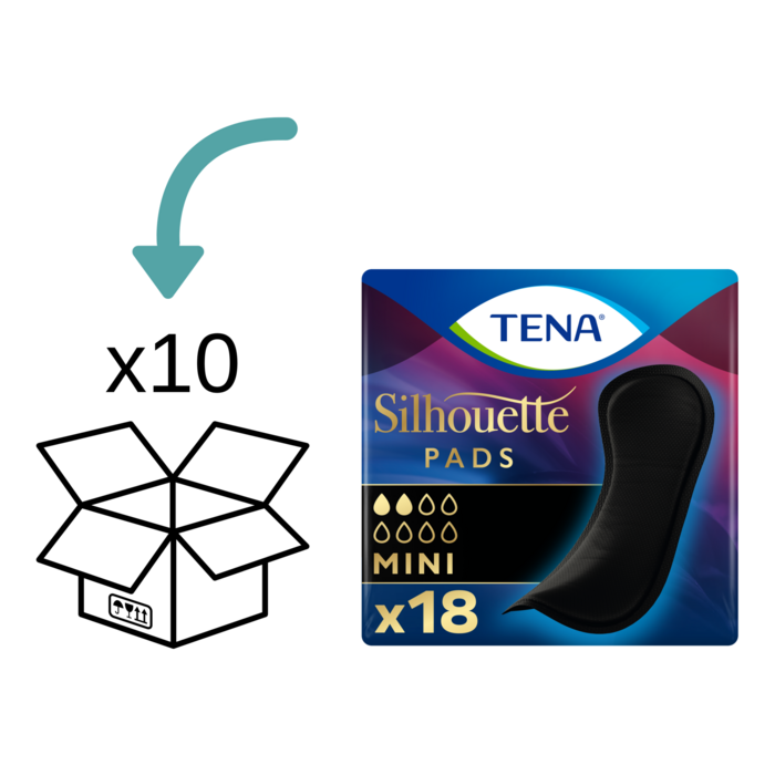 TENA Silhouette Noir Mini - 10 Packungen
