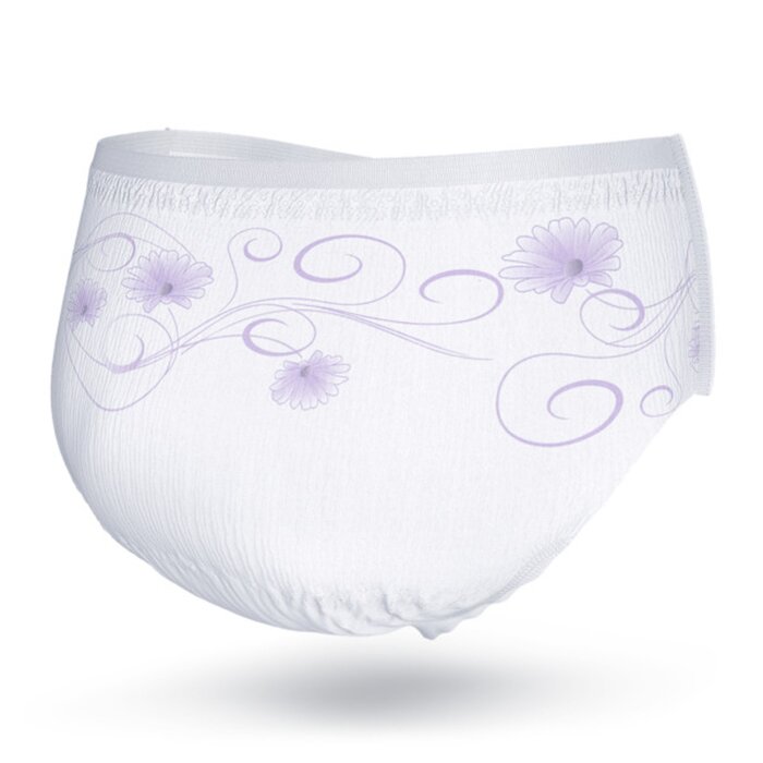 TENA Silhouette Normal Niedrige Taille Weiß (M/L) - 6 Packungen