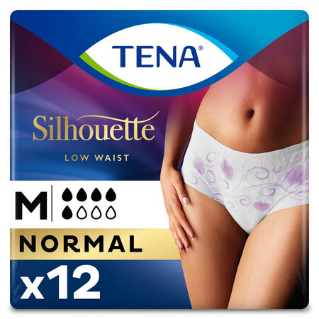 TENA Silhouette Normal Niedrige Taille Blanc Medium