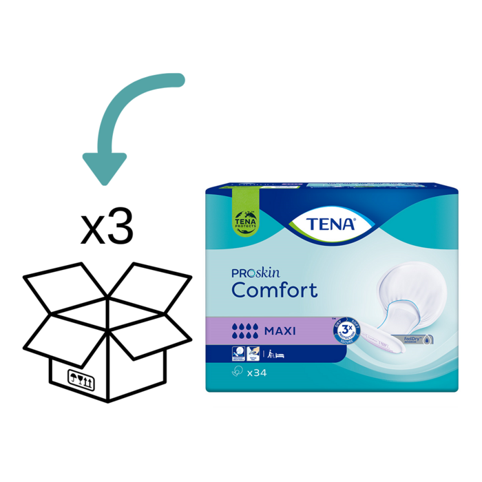 TENA Comfort Maxi ProSkin - 3 Packungen