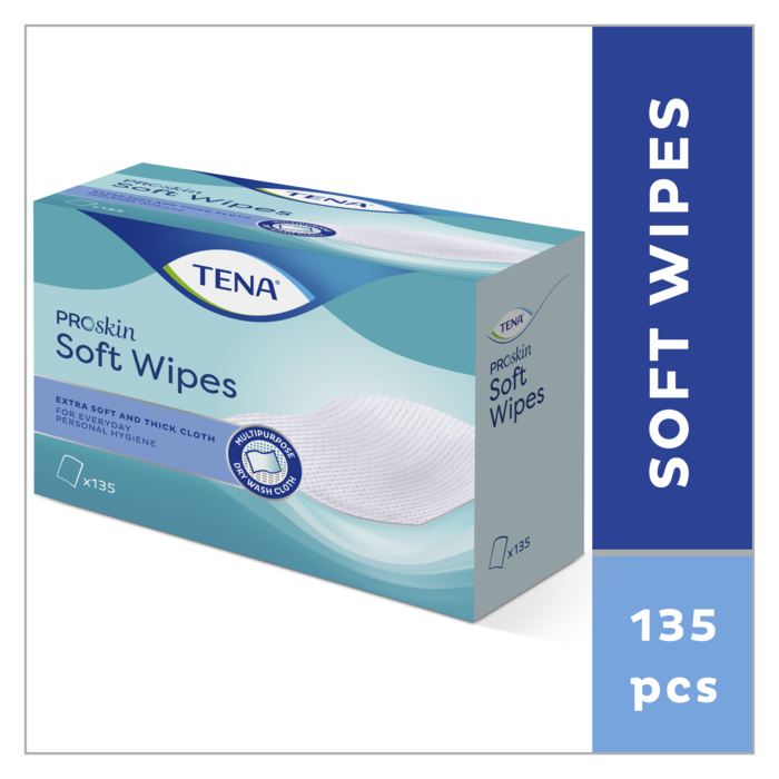TENA Soft Wipe ProSkin Feuchttücher 135 Stück