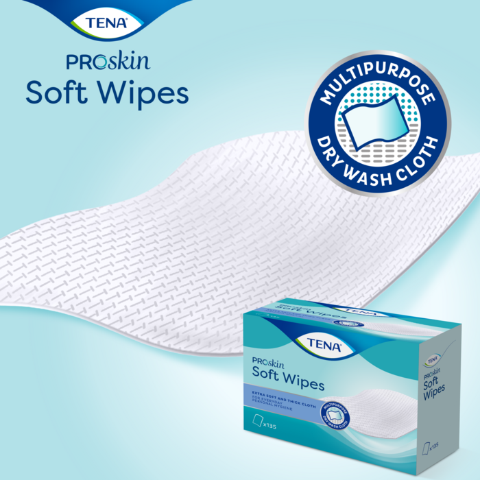 TENA Soft Wipe ProSkin Feuchttücher 135 Stück