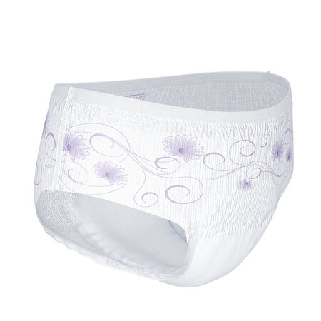 TENA Silhouette Normal Niedrige Taille Weiß Groß 10 Stück