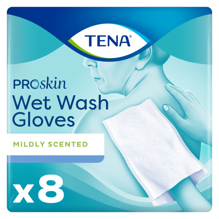 TENA Nasswaschhandschuh mild duftend 5 oder 8 Stück