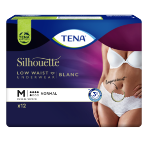 TENA Silhouette Normal Niedrige Taille Weiß (M/L)