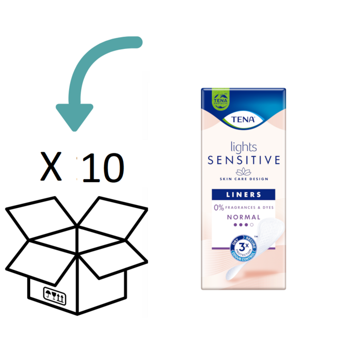 TENA Lights Sensitive Normal Liner - 10 Packungen