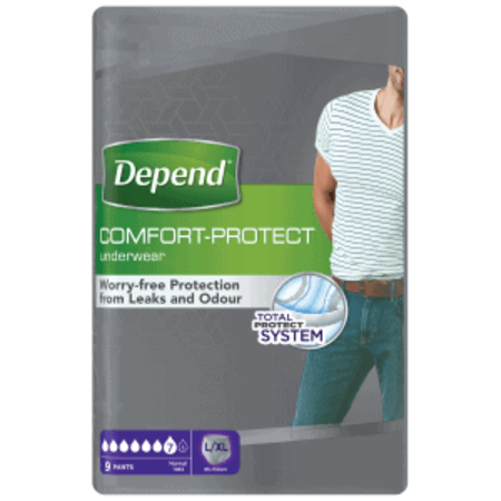 Depend Pants für Männer Normal L/ XL - 6 Packungen